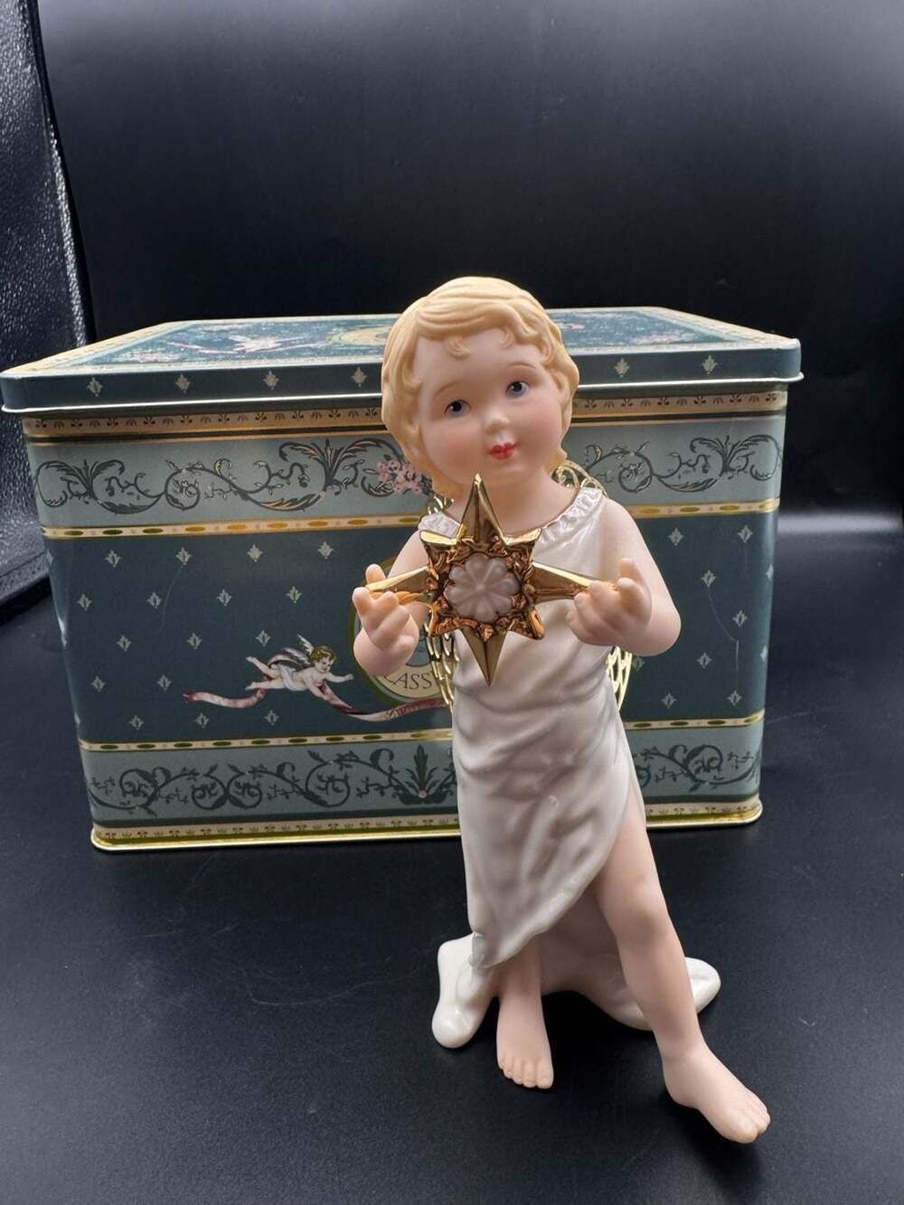 Lenox Classics Little Graces Collection "Hope" Limited Ed Angel Figurine w/ Tin
